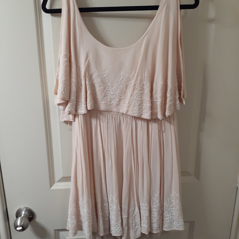 Pink free people dress/kimono